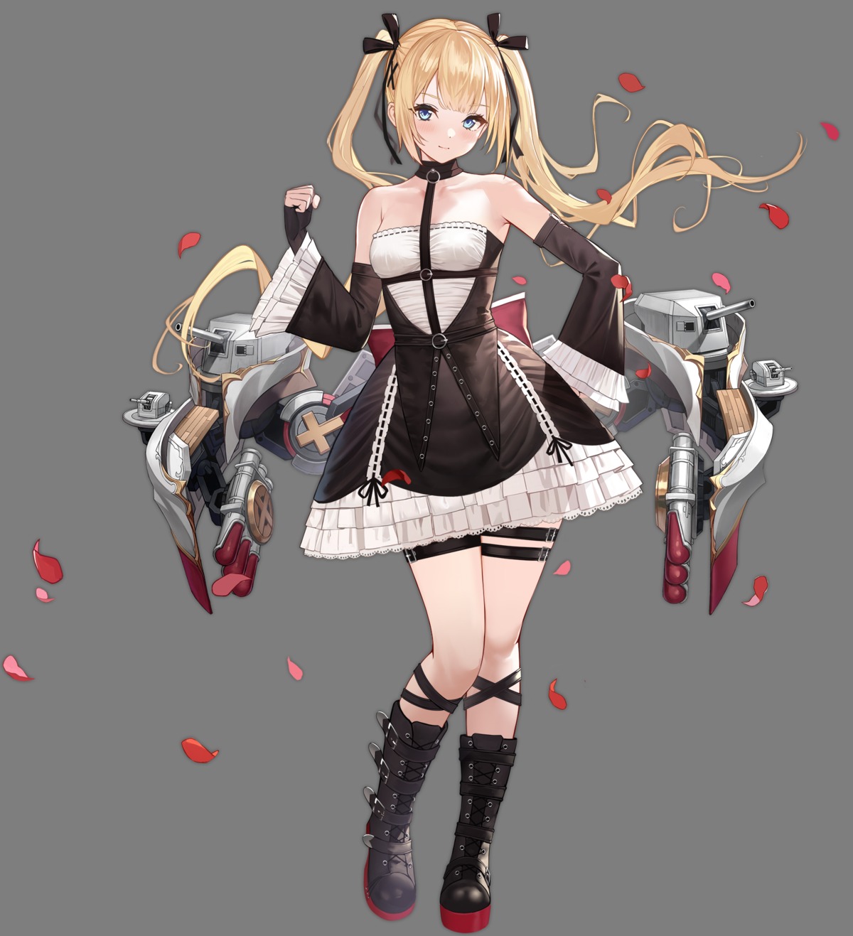 azur_lane, dead_or_alive, garter, gothic_lolita, lolita_fashion, marie_rose, no_bra, transparent_png