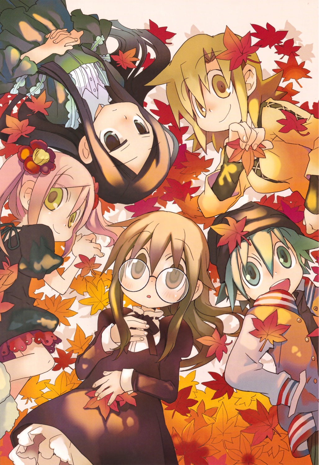 dress, ga_geijutsuka_art_design_class, gothic_lolita, kiyuduki_satoko, lolita_fashion, megane, noda_miki, nozaki_namiko