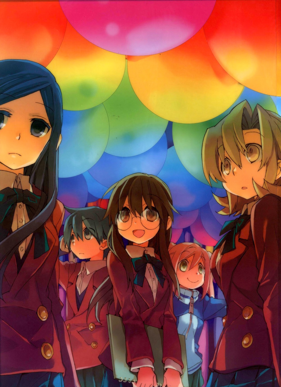 ga_geijutsuka_art_design_class, kiyuduki_satoko, megane, noda_miki, nozaki_namiko, oomichi_miyabi, seifuku, tomokane, yamaguchi_kisaragi