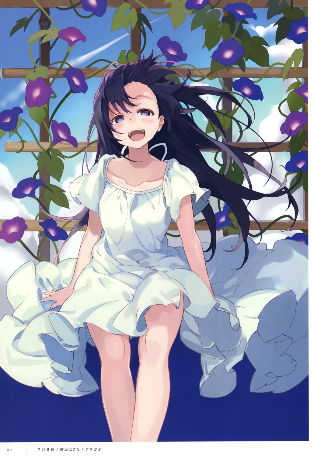 dress, hisaka_hazara, skirt_lift