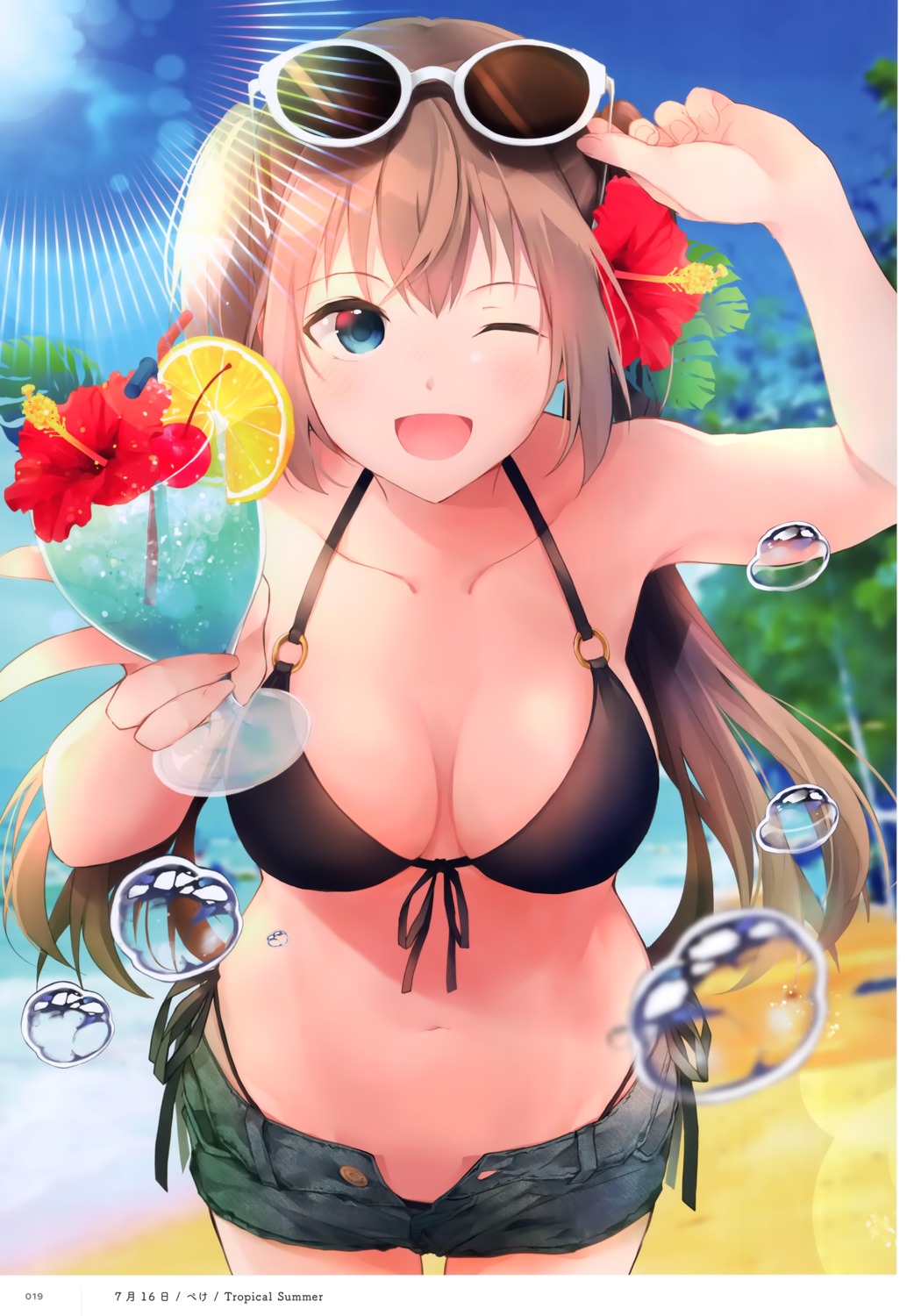 bikini, cleavage, peke_(xoxo_melon), swimsuits