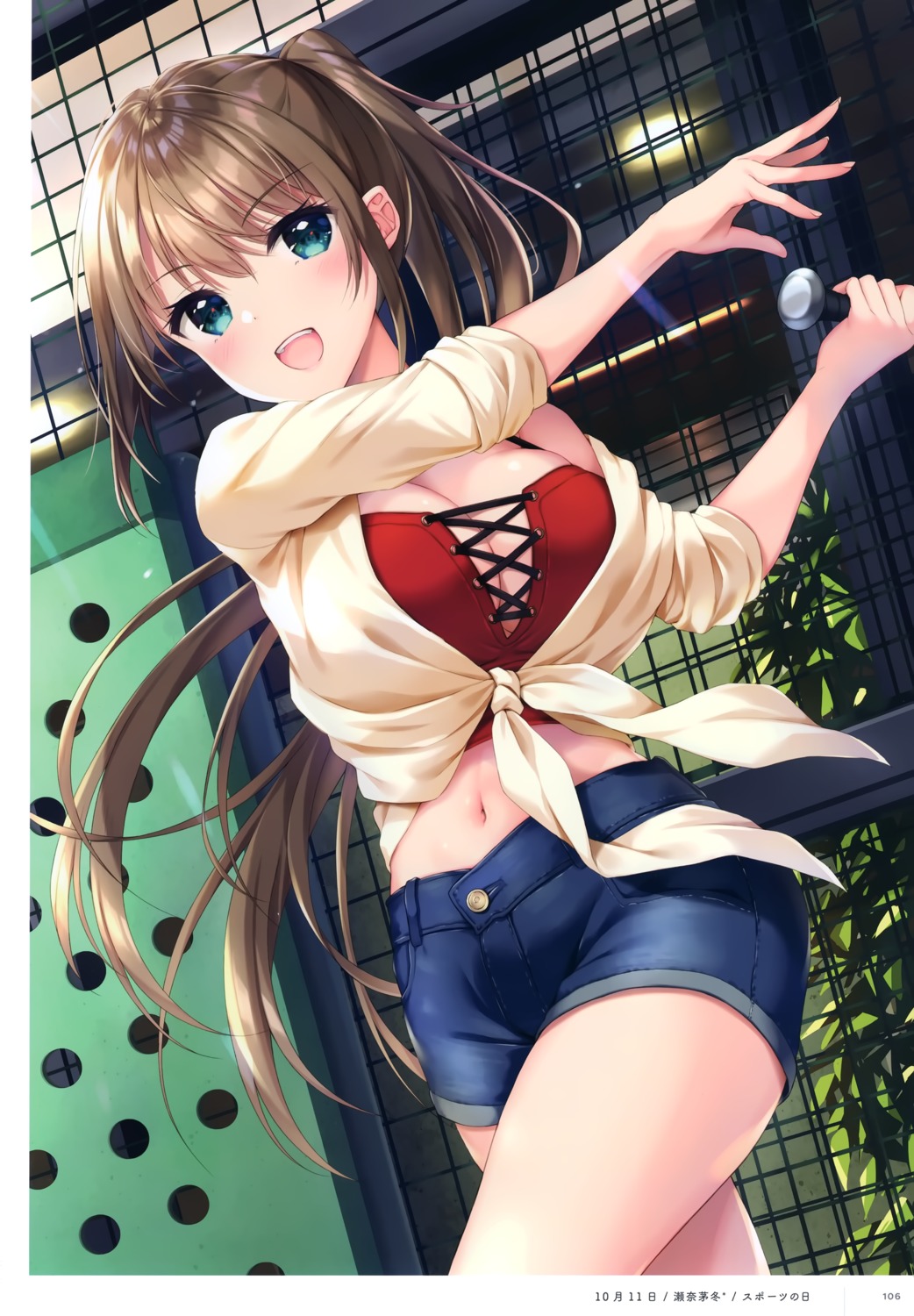 baseball, cleavage, sena_chifuyu