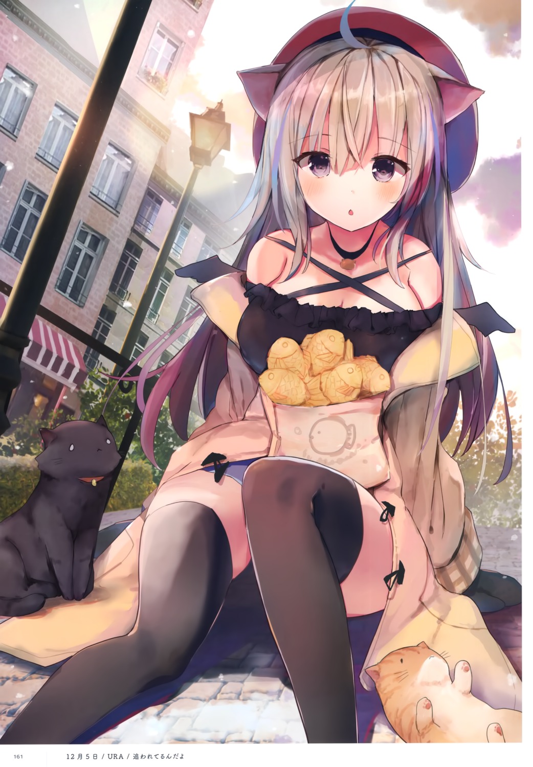 animal_ears, neko, nekomimi, thighhighs, ura