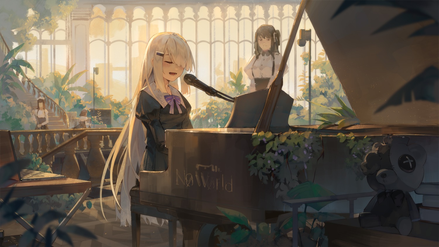 gothic_lolita, ji_dao_ji, lolita_fashion, maid, seifuku, wallpaper