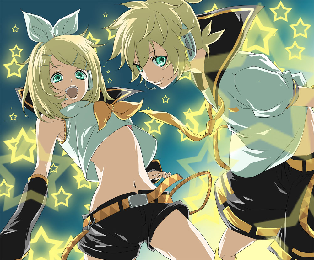 kagamine_len, kagamine_rin, peony, vocaloid