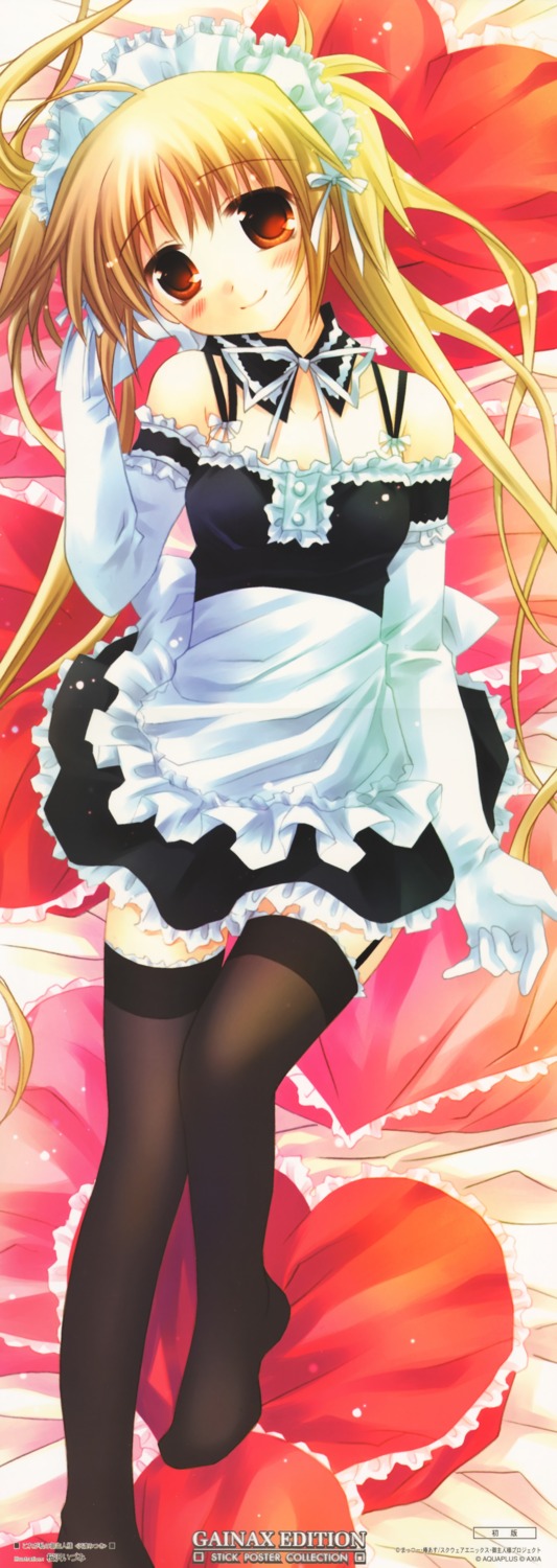 he_is_my_master, maid, sakurazawa_izumi, sawatari_mitsuki, stockings, thighhighs