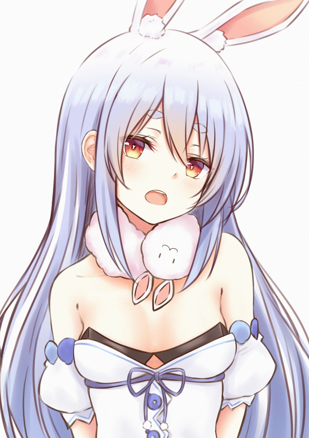 animal_ears, bra, bunny_ears, bunny_girl, hololive, pikao, usada_pekora