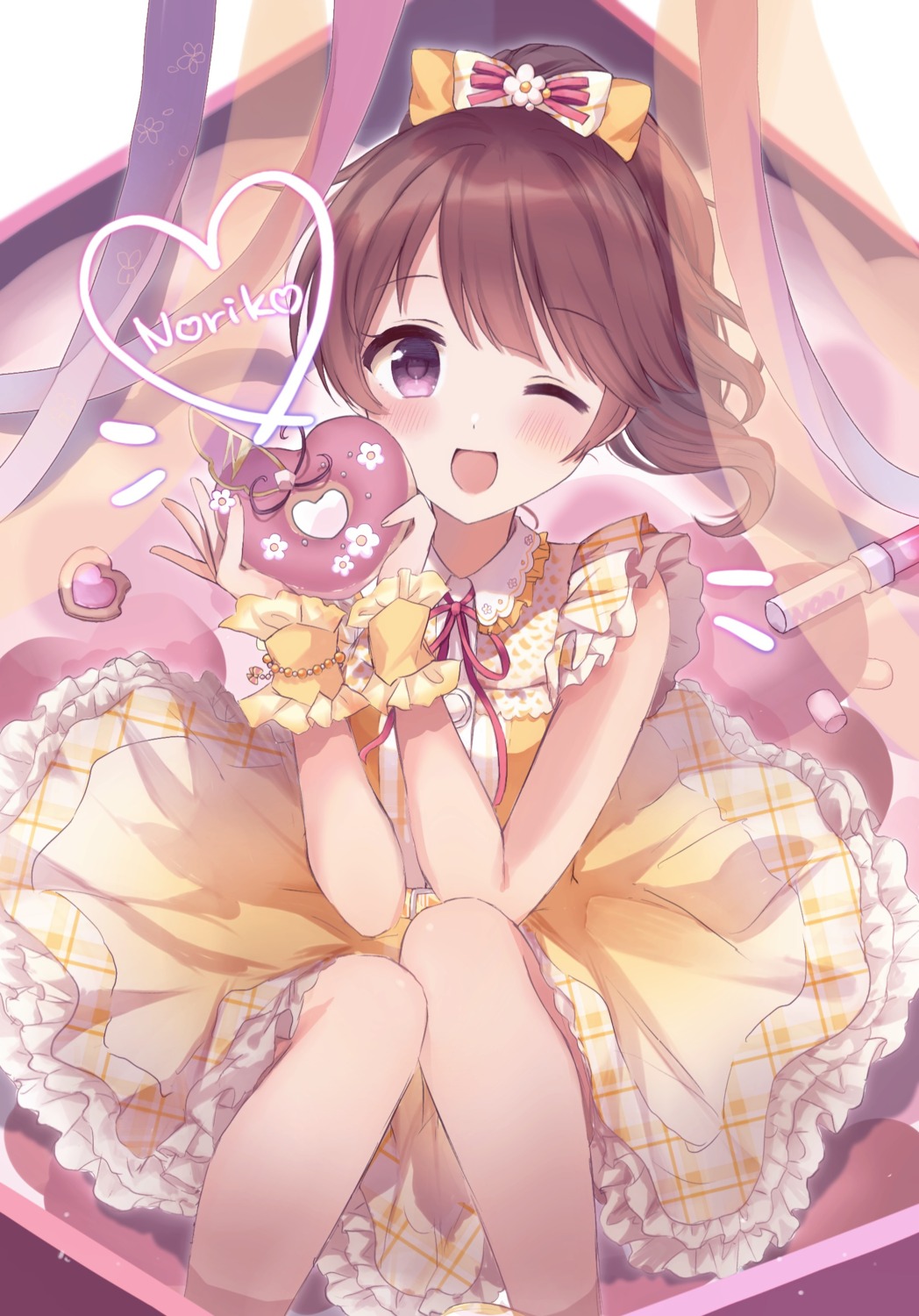 dress, shiina_noriko, shironowa01, skirt_lift, the_idolm@ster, the_idolm@ster_cinderella_girls