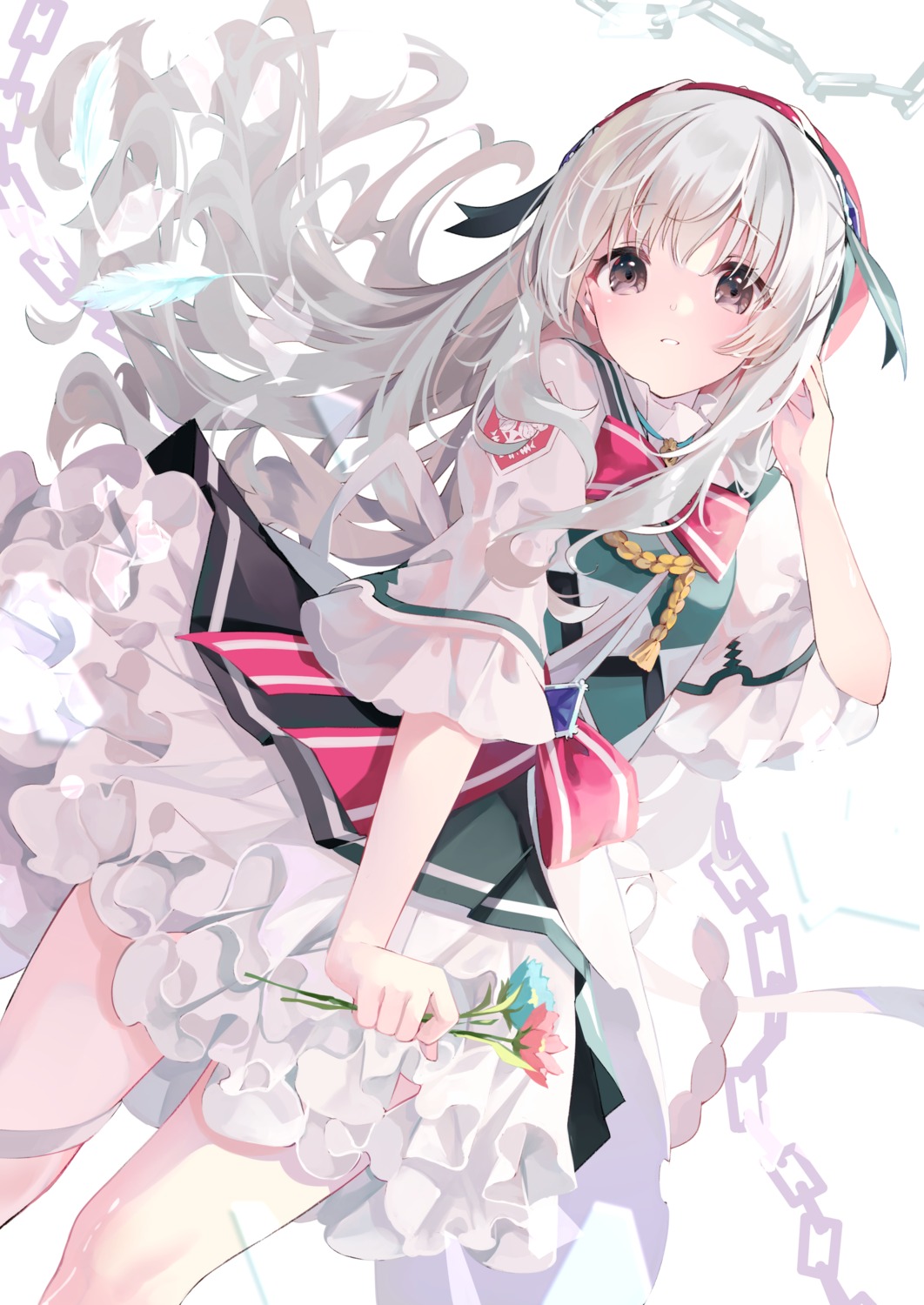 arcaea, hikari_(arcaea), samayoi, seifuku, skirt_lift