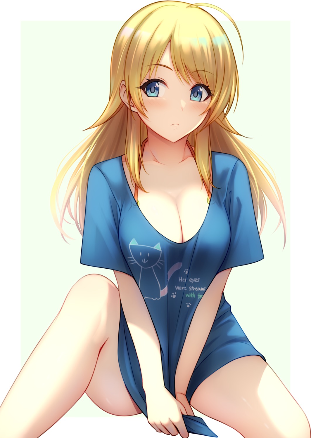cleavage, hachimiya_meguru, miyar2d2, the_idolm@ster, the_idolm@ster_shiny_colors
