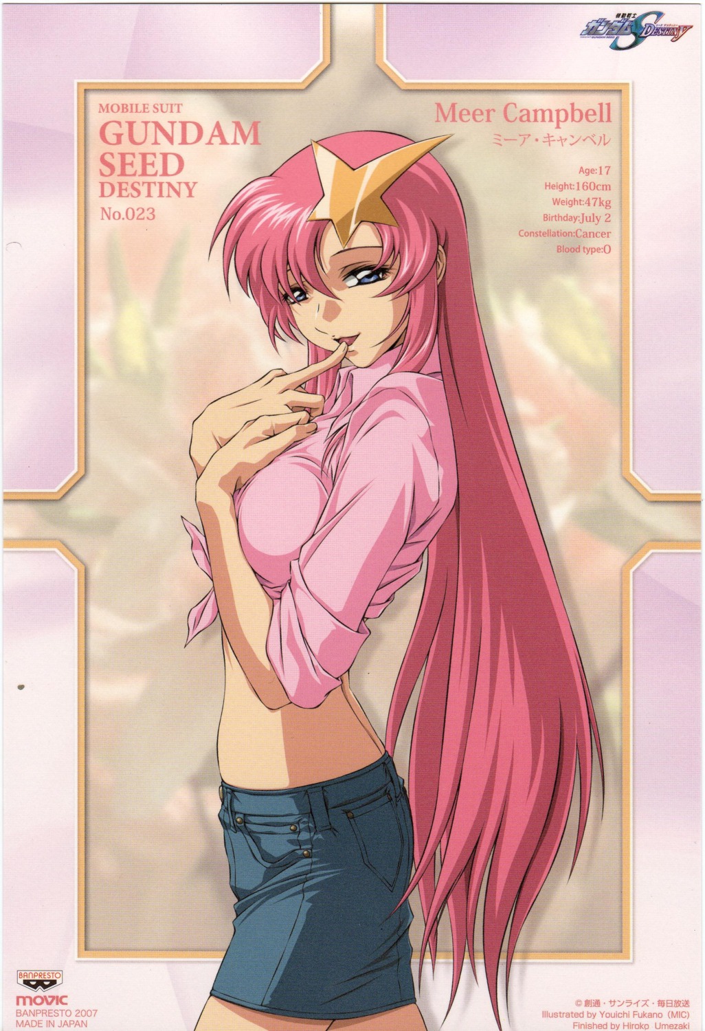 fukano_youichi, gundam, gundam_seed, gundam_seed_destiny, meer_campbell, screening