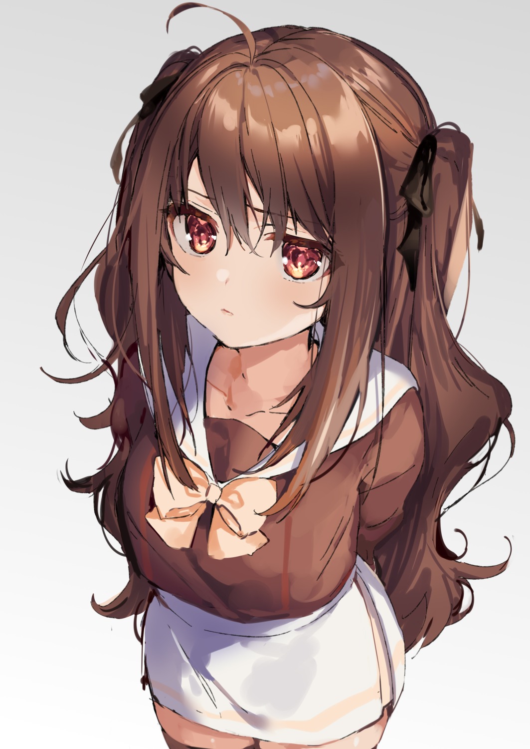 seifuku, sketch, thighhighs, yumesaki_nana