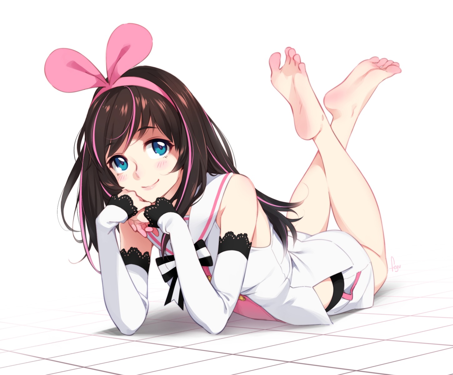 feet, feguimel, kizuna_ai, kizuna_ai_inc.