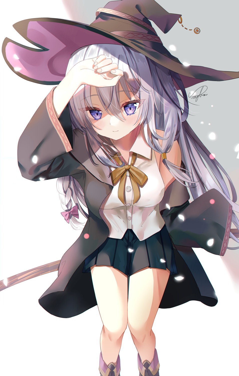 elaina_(majotabi), majo_no_tabitabi, sinobi_illust, witch