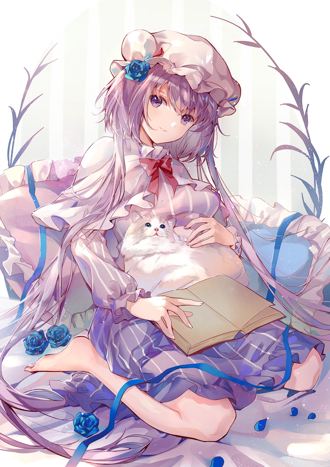 dress, kita_(kitairoha), neko, touhou, tsukumo_benben
