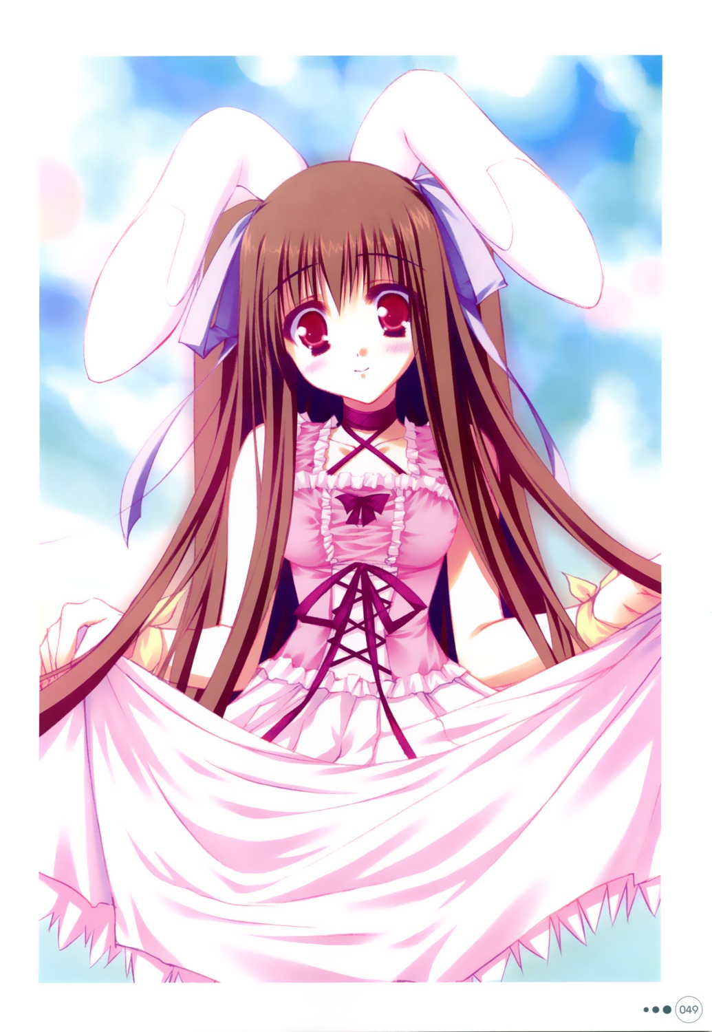 animal_ears, bunny_ears, dress, moekibara_fumitake, piz, purism_egoist