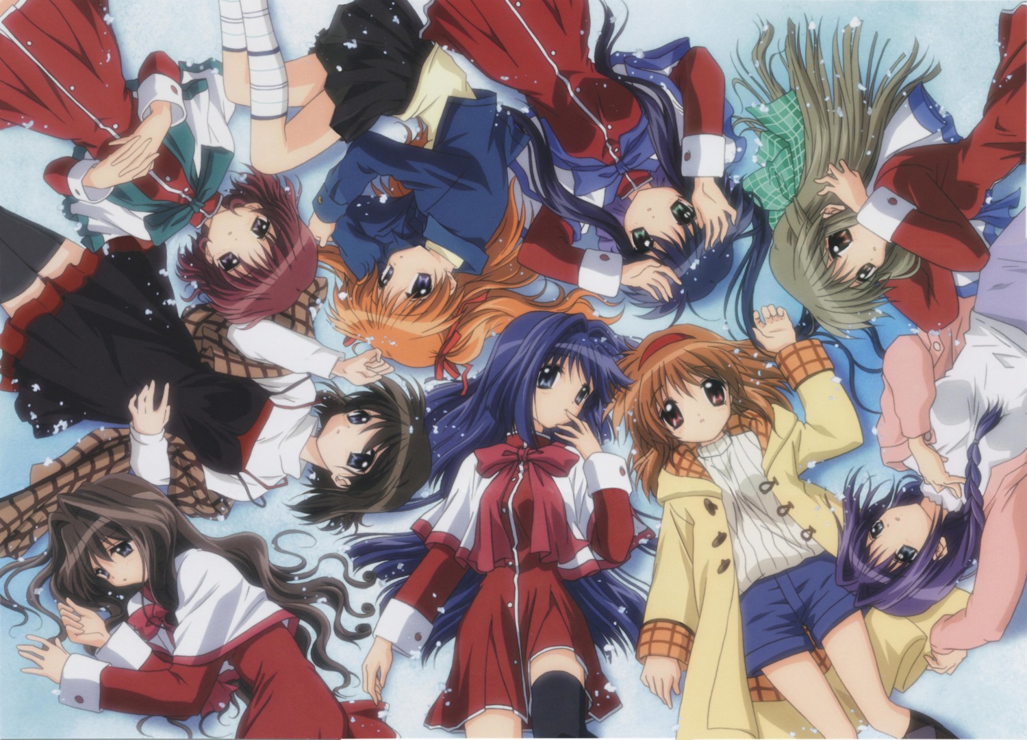 amano_mishio, kanon, kawasumi_mai, kurata_sayuri, minase_akiko, minase_nayuki, misaka_kaori, misaka_shiori
