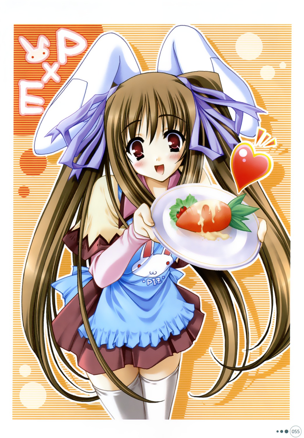 animal_ears, bunny_ears, moekibara_fumitake, piz, purism_egoist, thighhighs