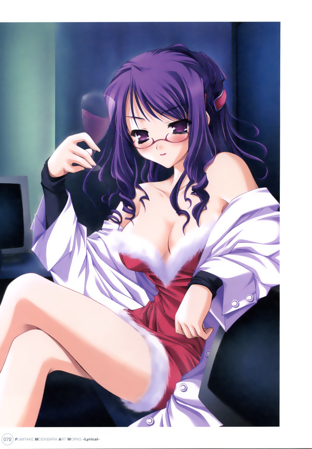 cleavage, fuijika, megane, moekibara_fumitake, purism_egoist