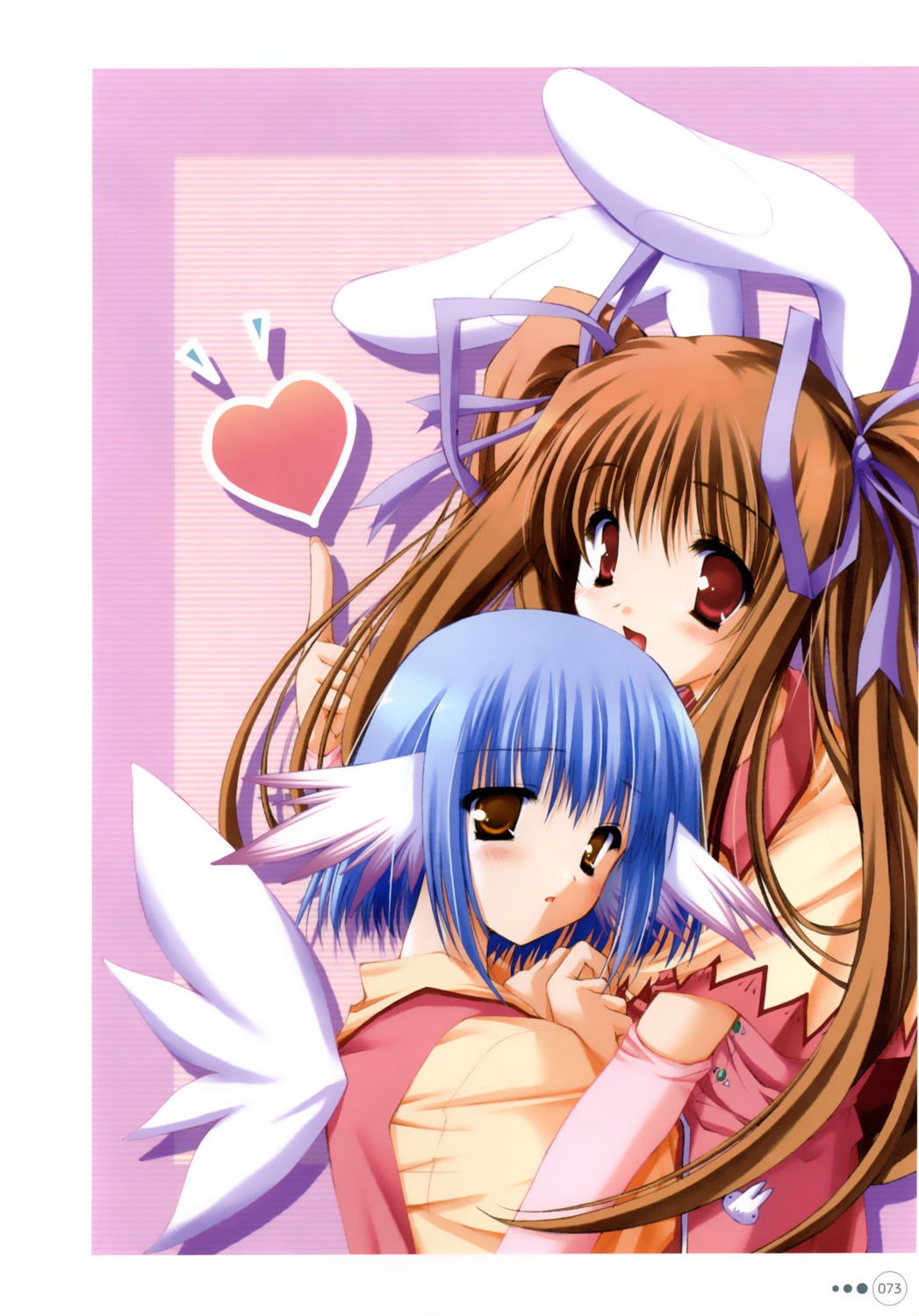 animal_ears, bunny_ears, moekibara_fumitake, piz, purism_egoist, wings, yumina