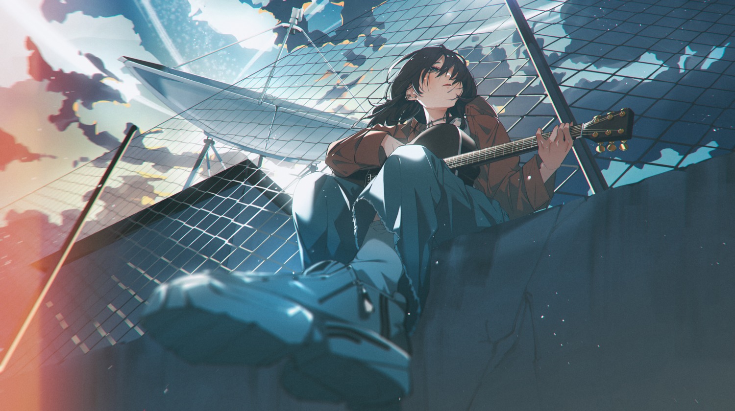guitar, shiomi_(lowrise)