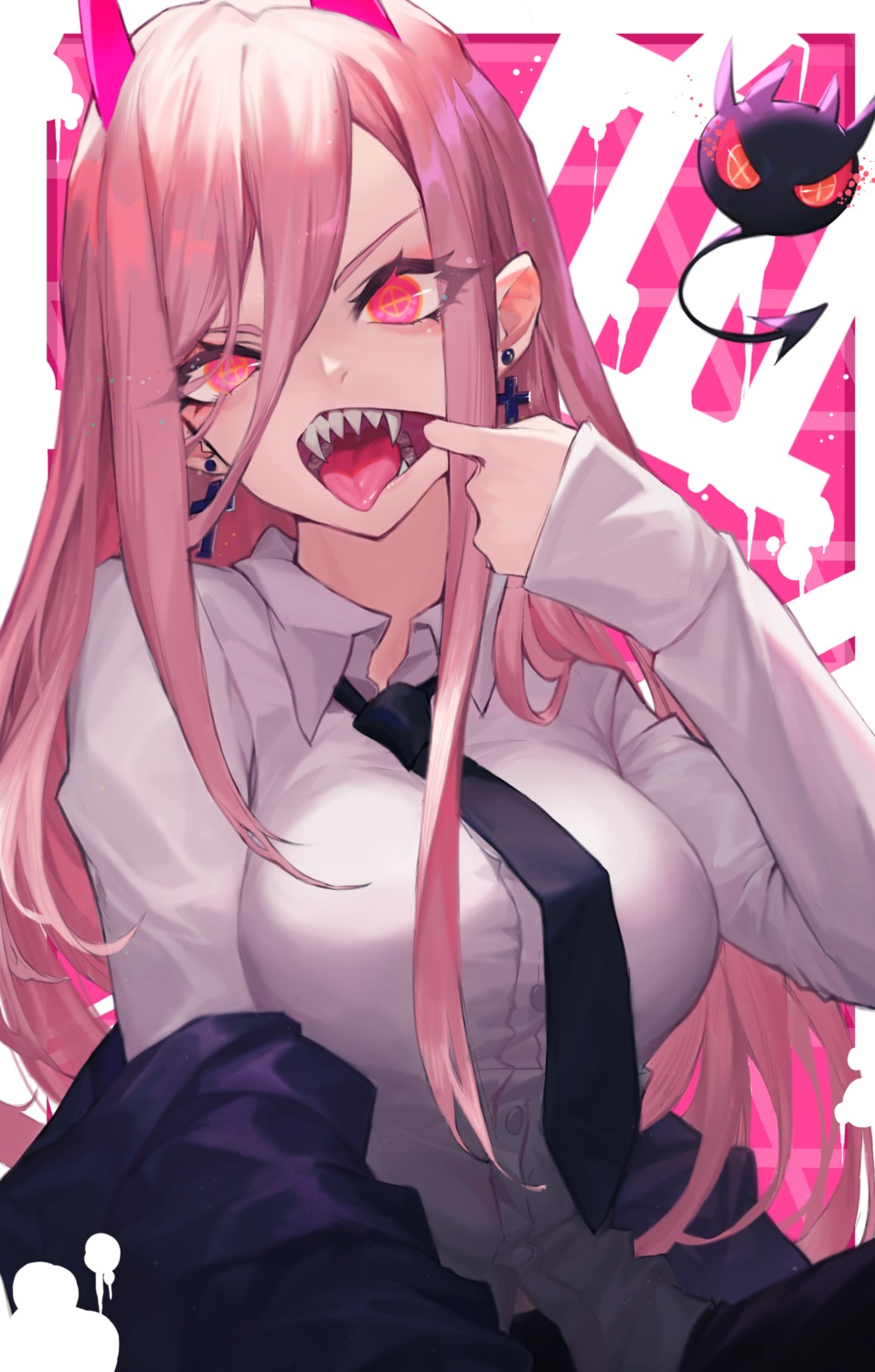 business_suit, chainsaw_man, horns, kami_otona, power_(chainsaw_man)