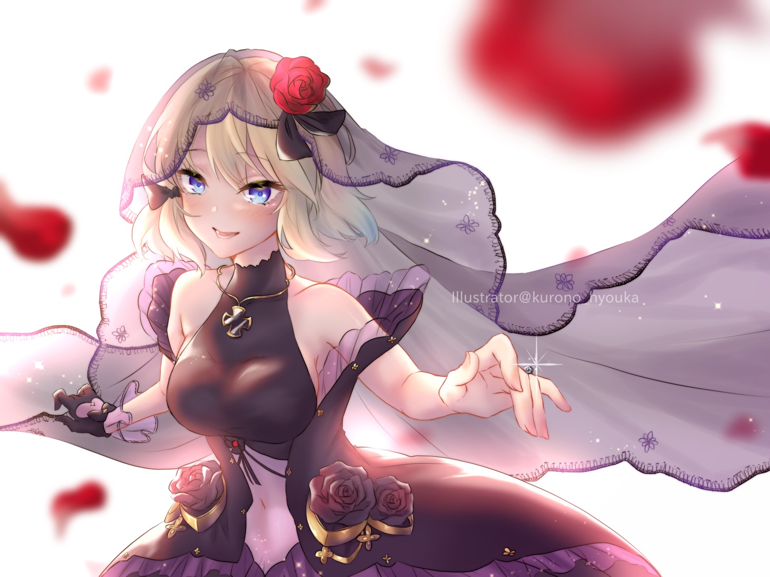 azur_lane, dress, kurono_hyouka, no_bra, wedding_dress, z23_(azur_lane)