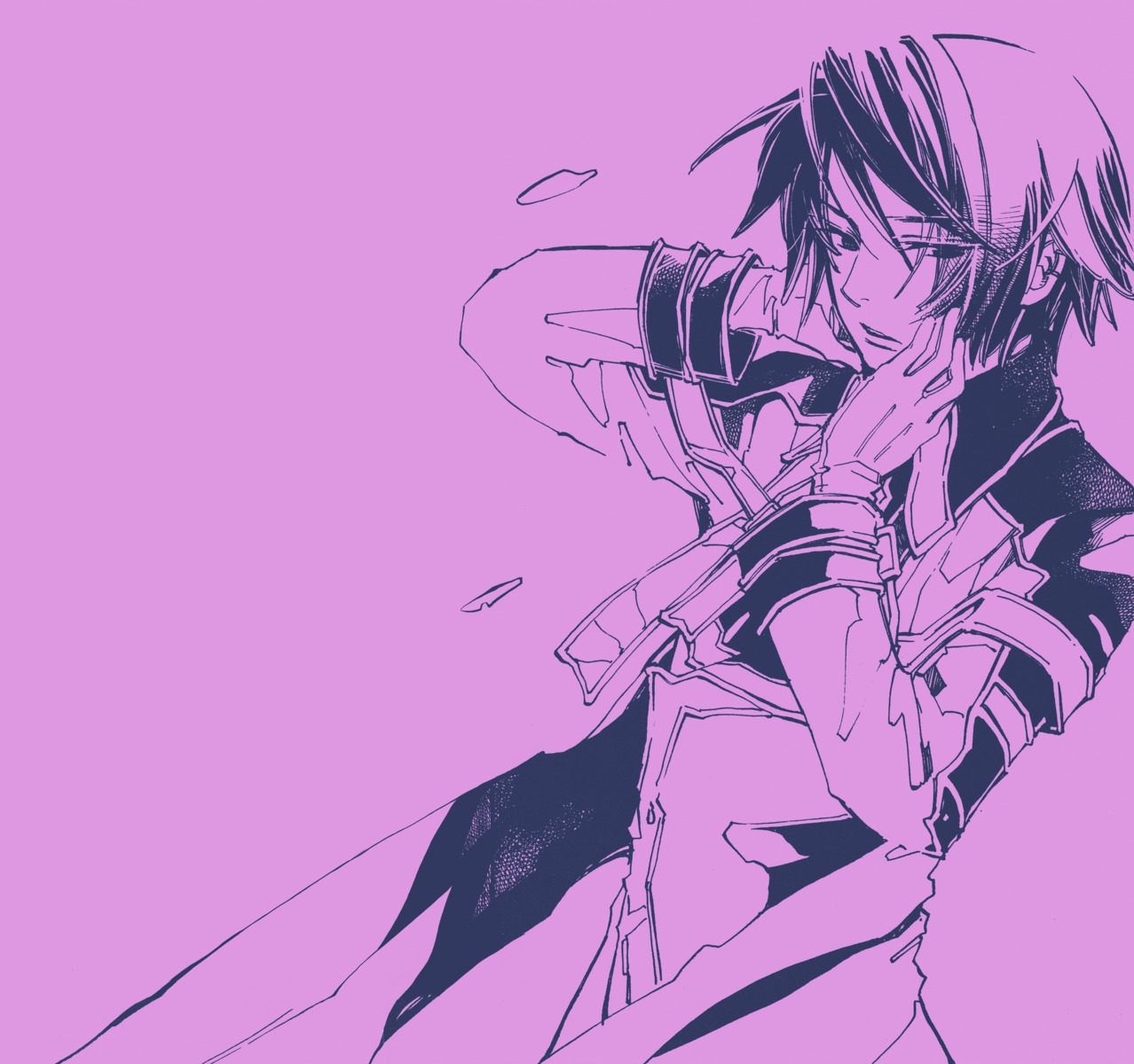 aki_(artist), albert_silverberg, male, monochrome, sachou_no_subako, suikoden, suikoden_iii