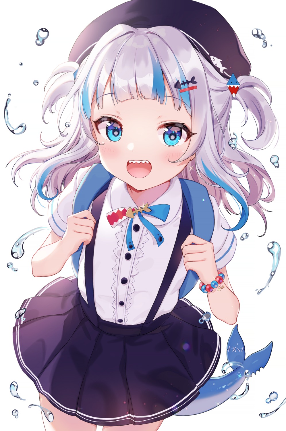 gawr_gura, hololive, hololive_english, pn_(wnsl216), seifuku, tail