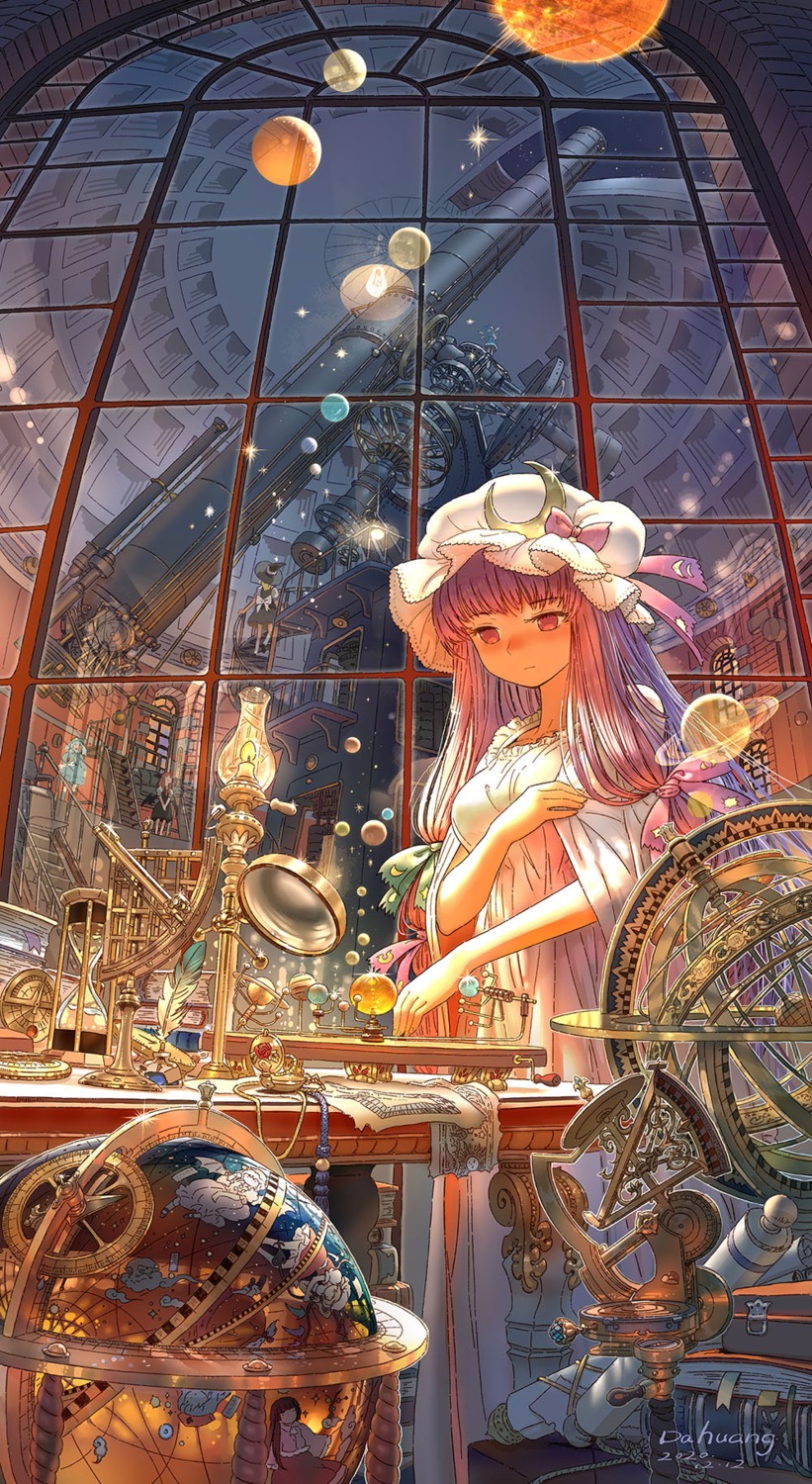dahuang, dress, patchouli_knowledge, touhou