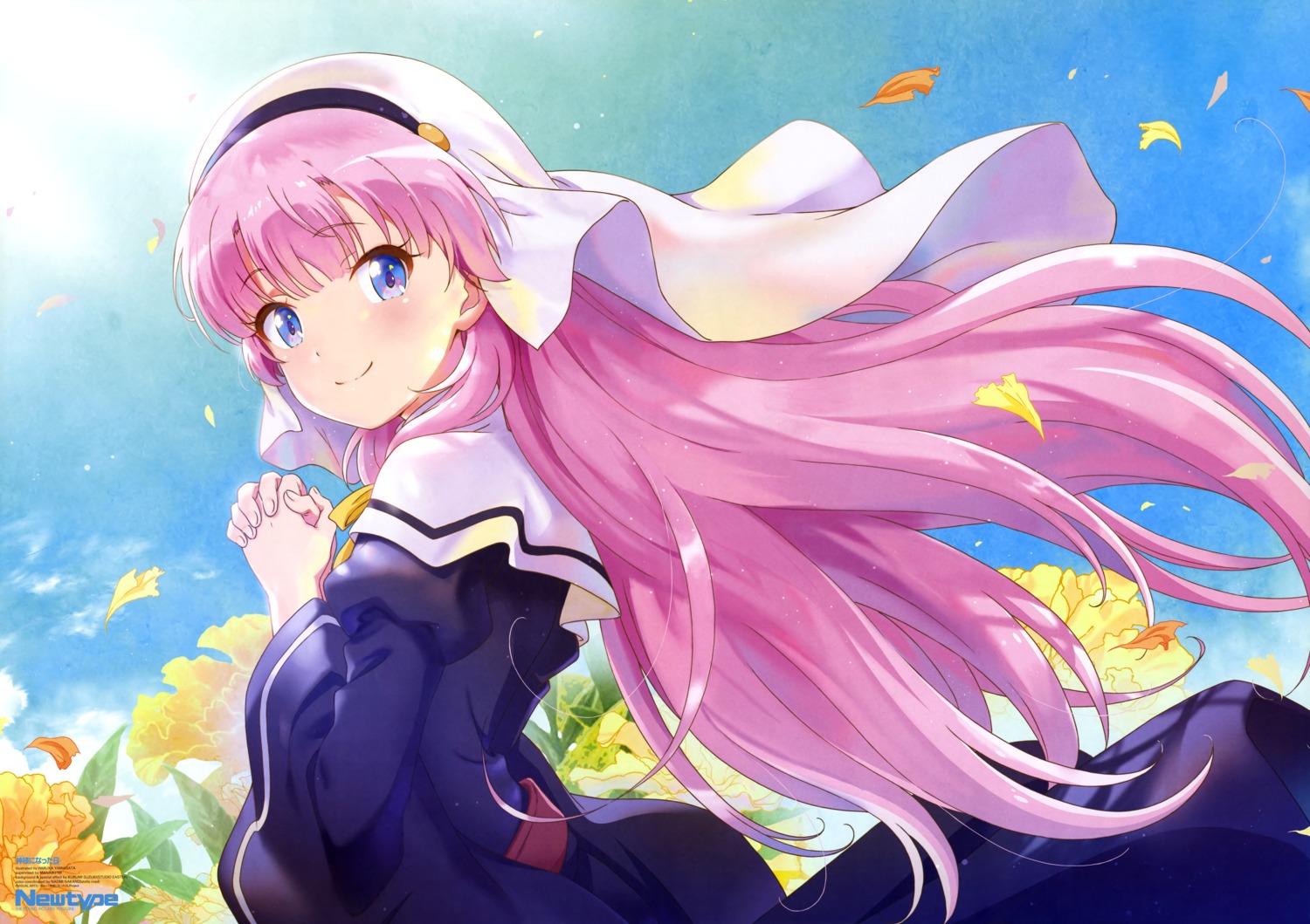 kamisama_ni_natta_hi, nun, satou_hina_(kamisama_ni_natta_hi), skirt_lift, yamagata_haruka