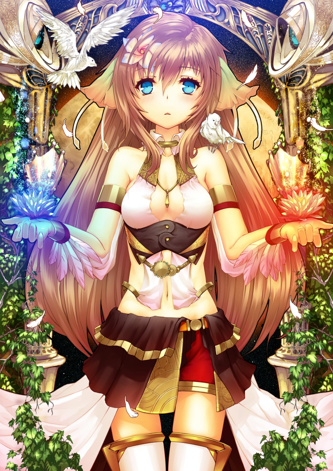 ciel_nosurge, cleavage, gust_(company), ionasal_kkll_preciel, no_bra, ntny, surge_concerto, thighhighs