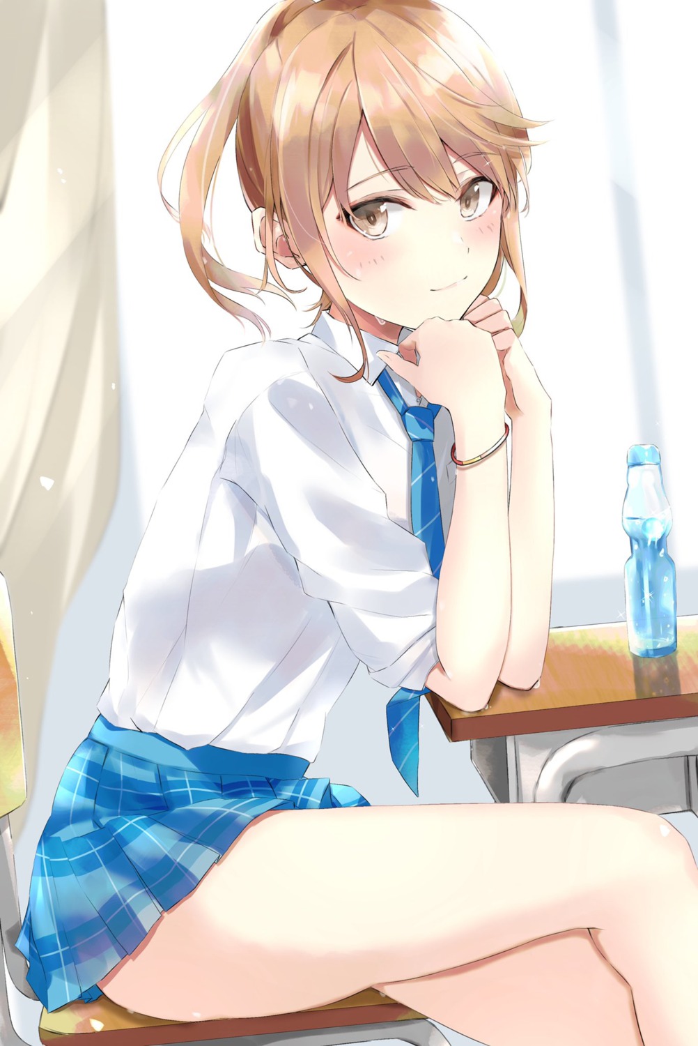 aomi_haru, chitose-kun_wa_ramune_bin_no_naka, ka1se1, seifuku, skirt_lift
