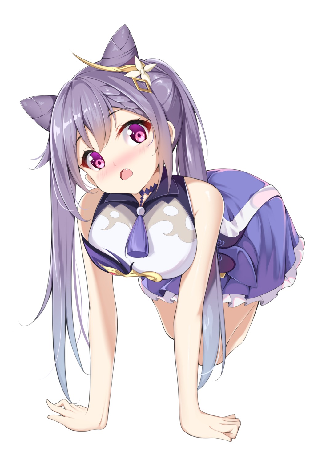 asian_clothes, cat_(yidsv), genshin_impact, keqing