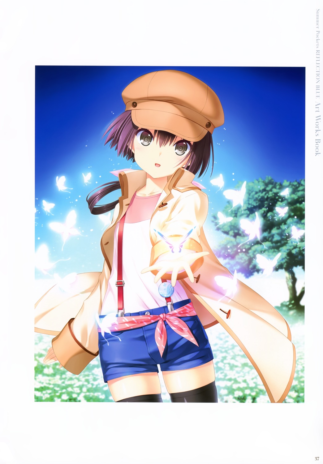 key, na-ga, nanami_(summer_pockets), summer_pockets, summer_pockets_reflection_blue, thighhighs