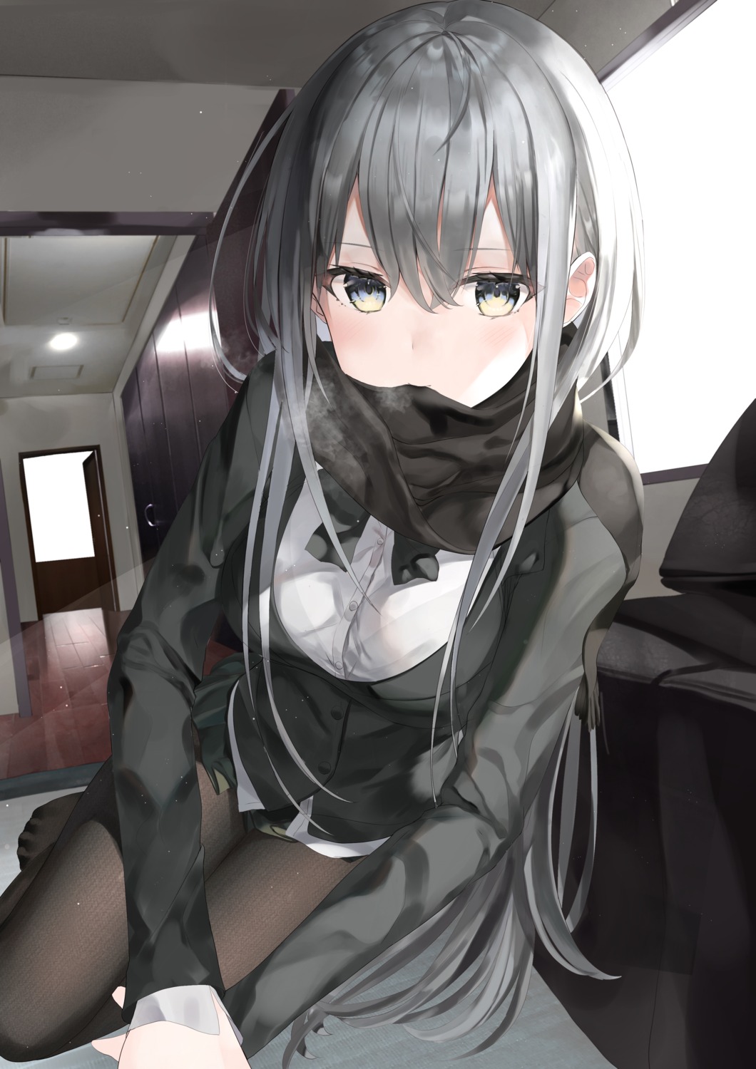 pantyhose, seifuku, zukan_(db_tyoutyo)