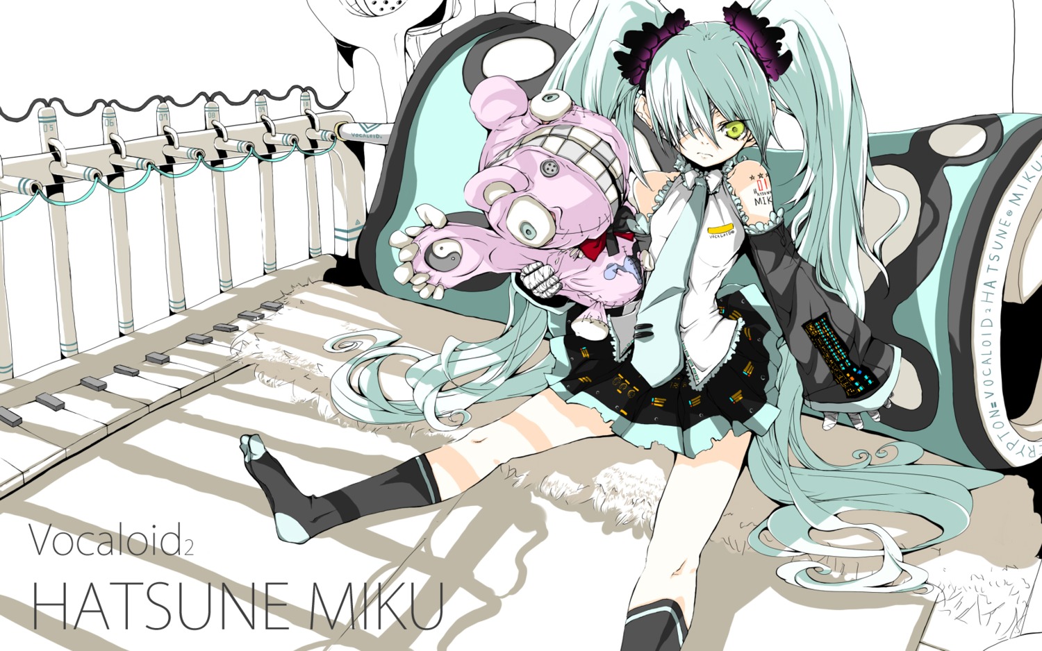 hatsune_miku, vocaloid, wallpaper, yume_koreshiki