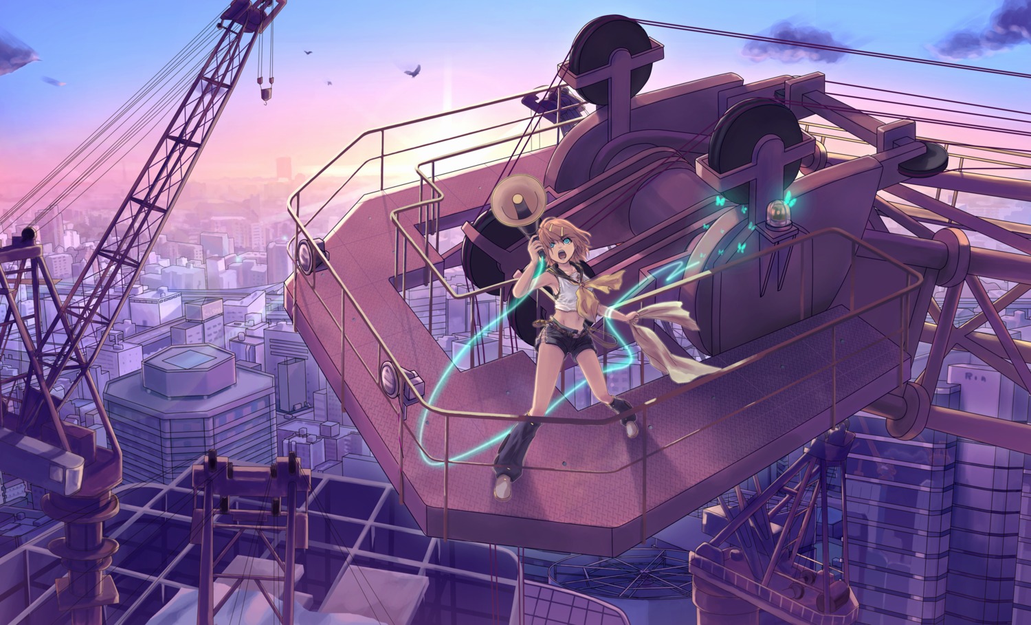 k2pudding, kagamine_rin, koi_wa_sensou_(vocaloid), vocaloid