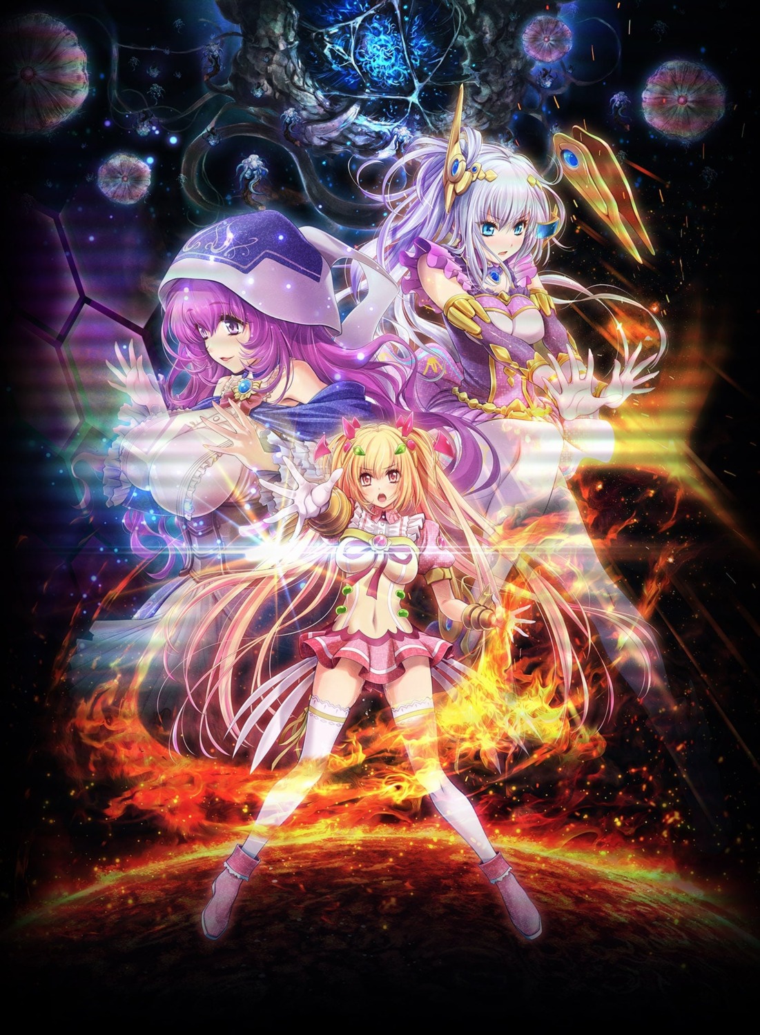 mahou_shoujo_shoumou_sensen_deadωaegis, metalogiq, thighhighs, ueda_metawo