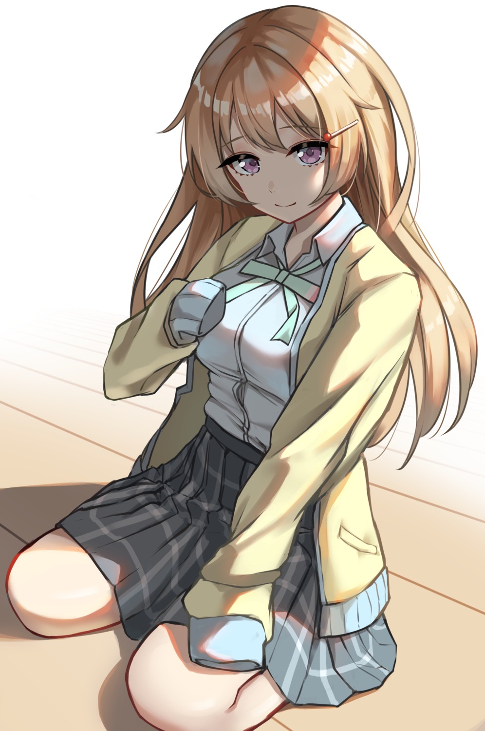akiki_(kiki), konoe_kanata, love_live!_(series), love_live!_nijigasaki_gakuen_school_idol_doukoukai, seifuku, sweater