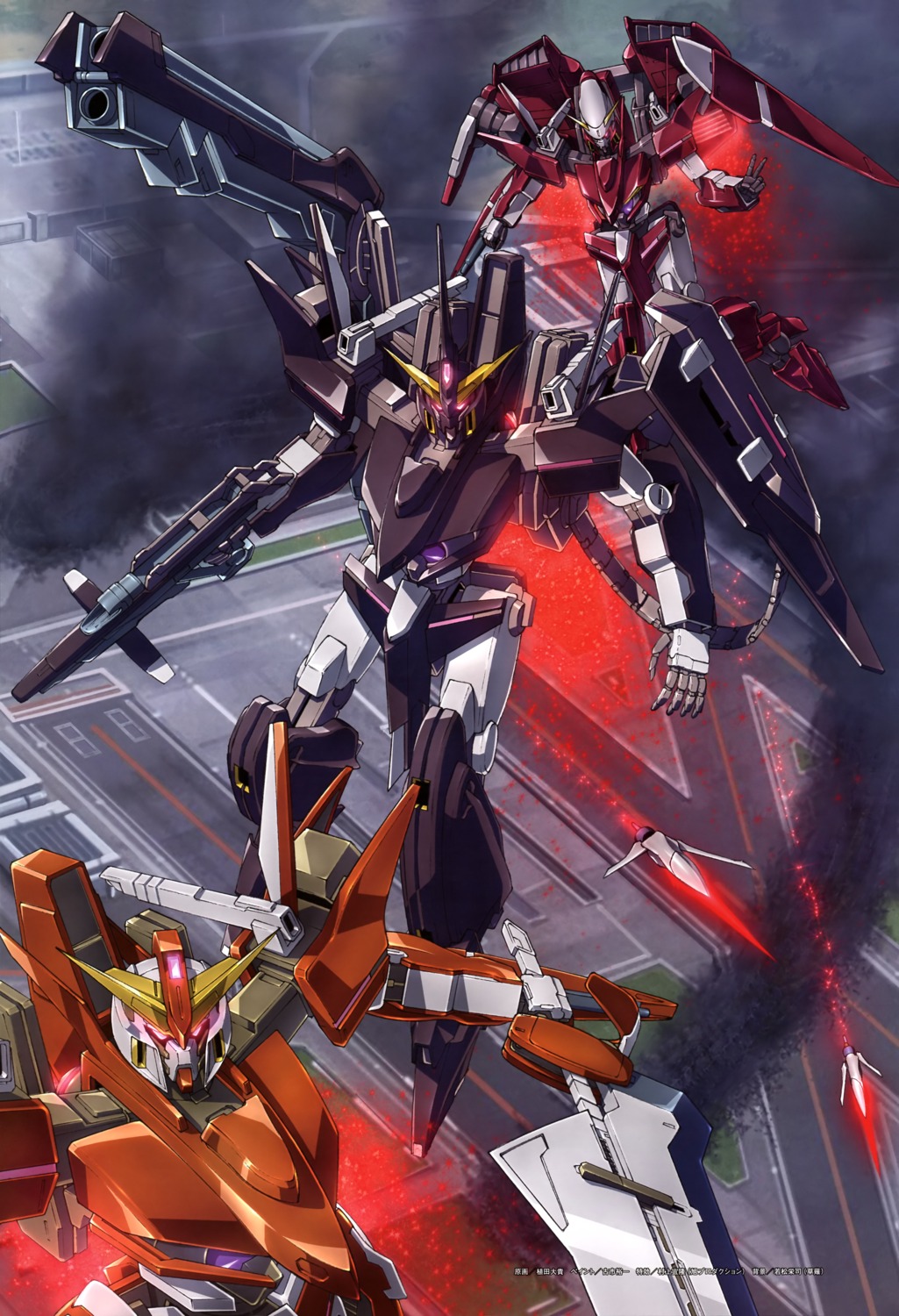 gun, gundam, gundam_00, gundam_throne_drei, gundam_throne_eins, gundam_throne_zwei, mecha