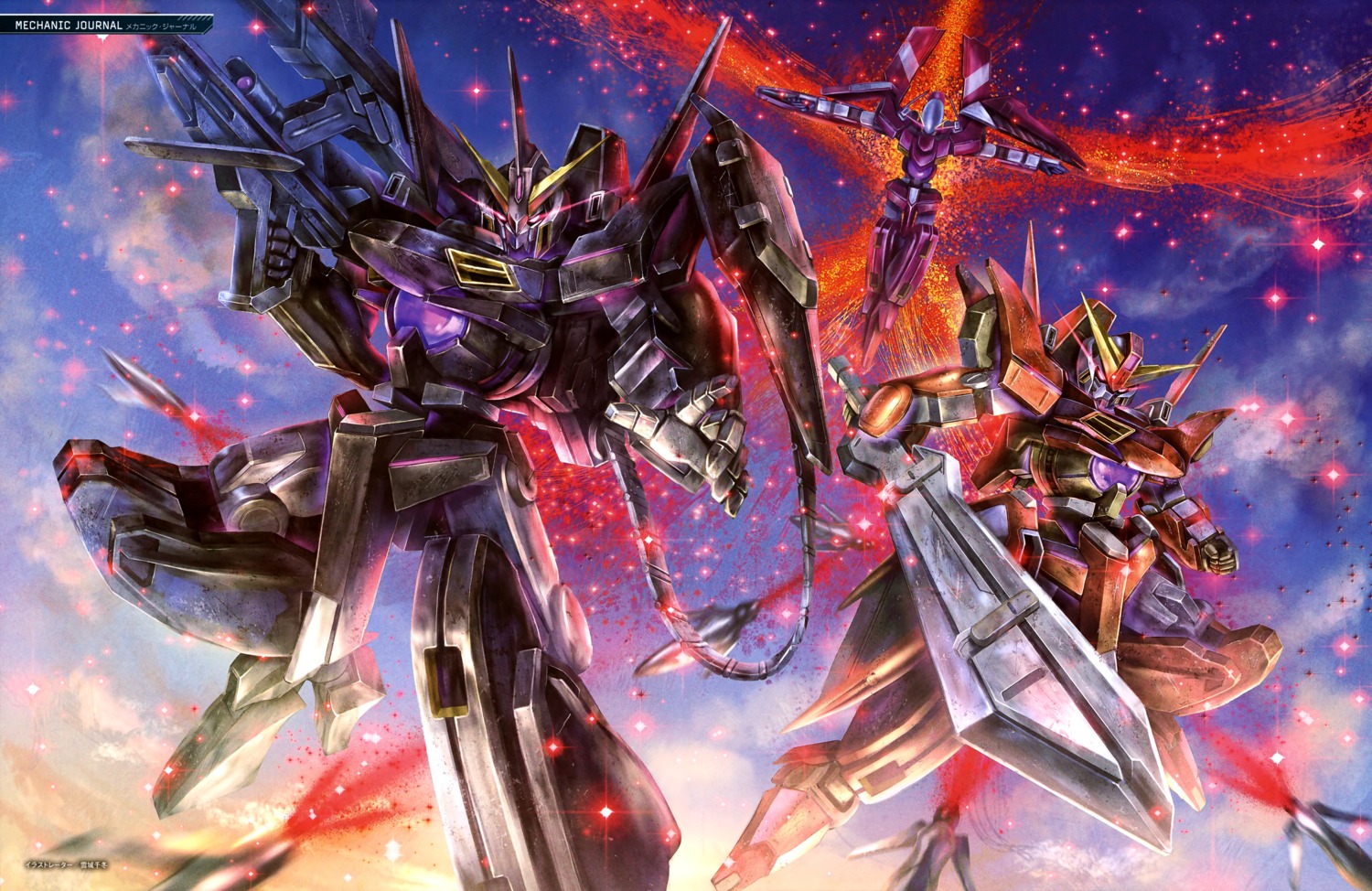 gundam, gundam_00, gundam_throne_drei, gundam_throne_eins, gundam_throne_zwei, mecha, sword