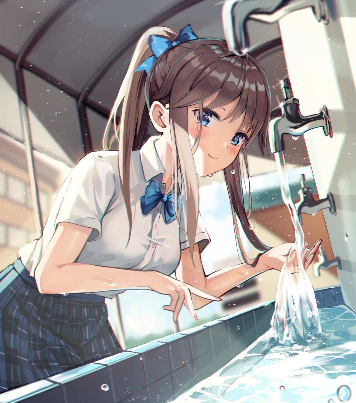 harui_(huruyi_817), seifuku, wet