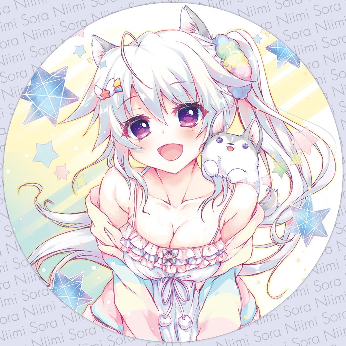 9-nine-, 9-nine-_sorairo_sorauta_soranooto, animal_ears, izumi_tsubasu, niimi_sora, palette