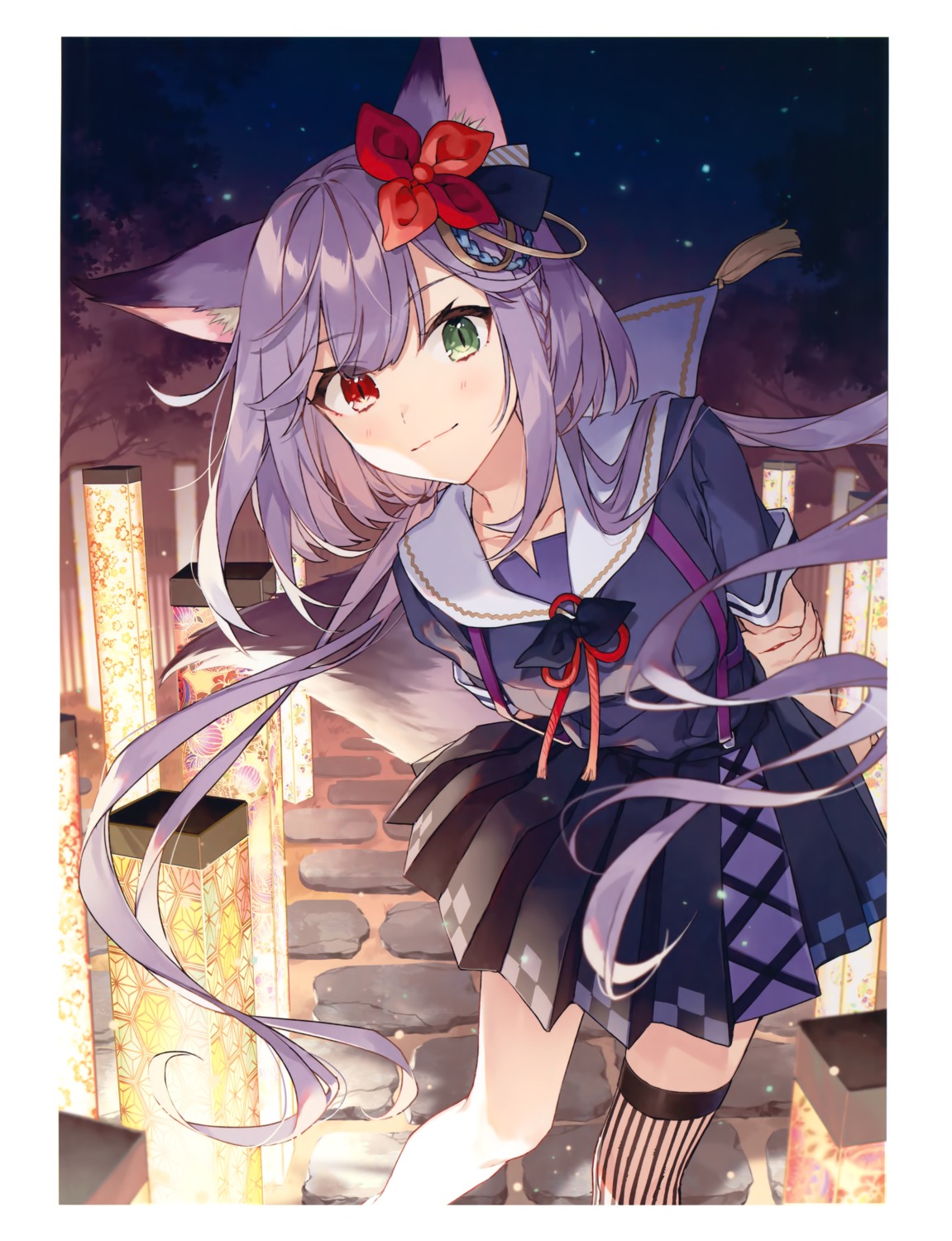 animal_ears, heterochromia, nekomimi, siso