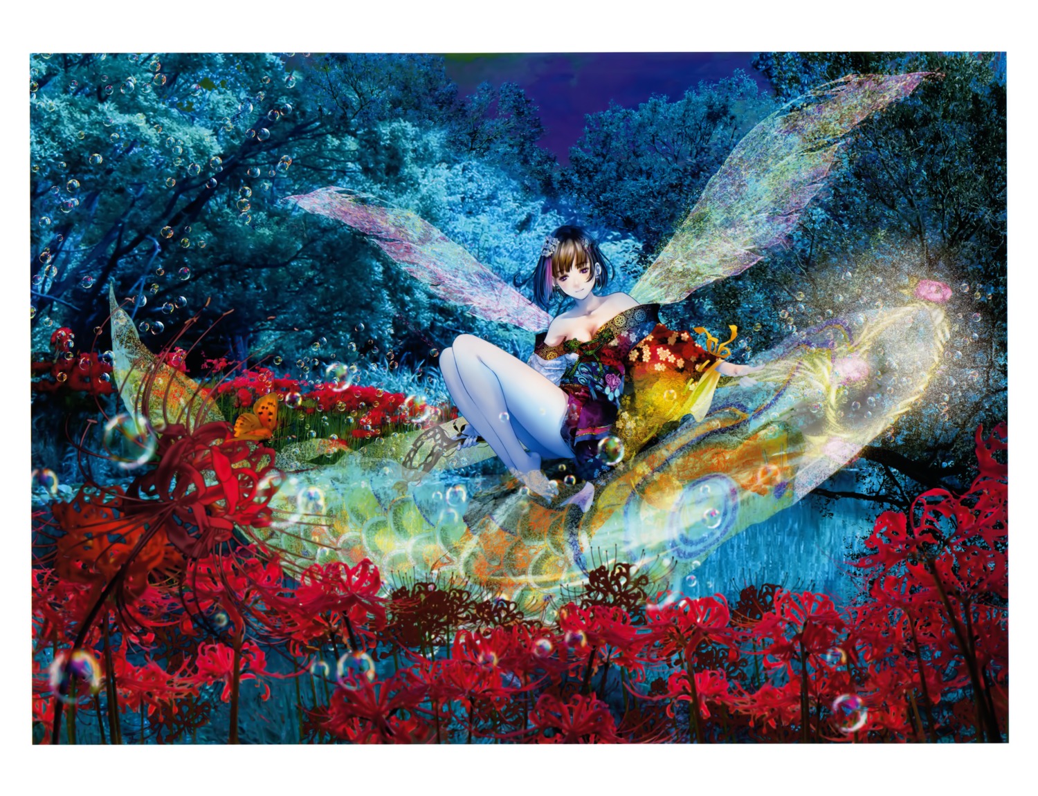 cleavage, mikimoto_haruhiko, wings
