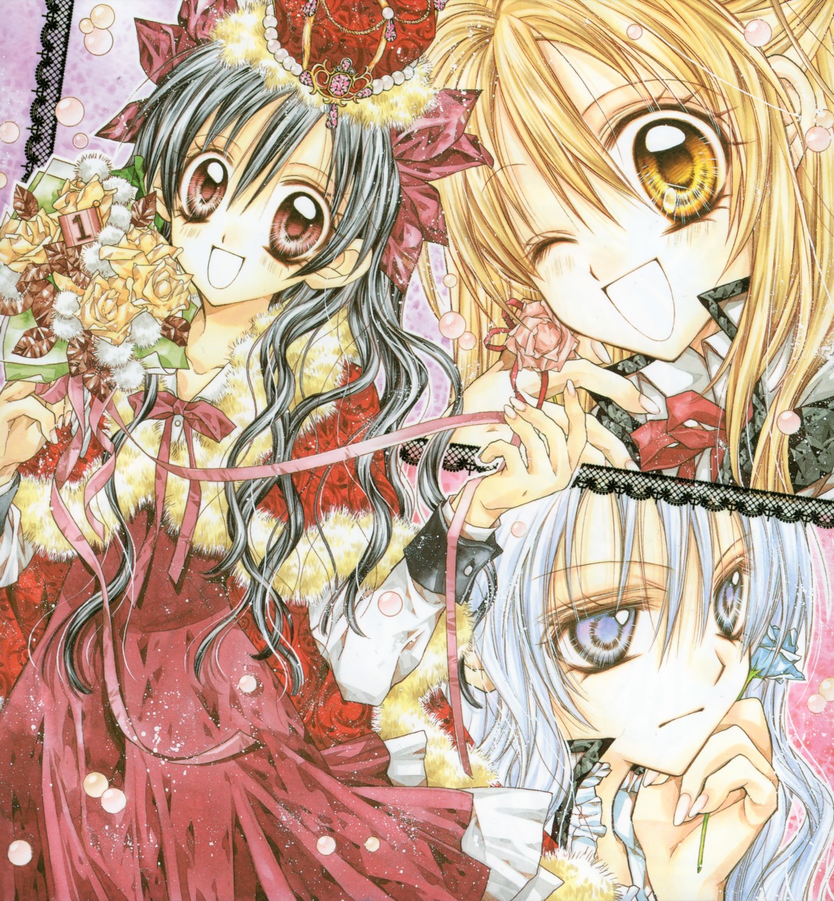 amamiya_ushio, kamiya_komaki, otomiya_haine, shinshi_doumei_cross, tanemura_arina