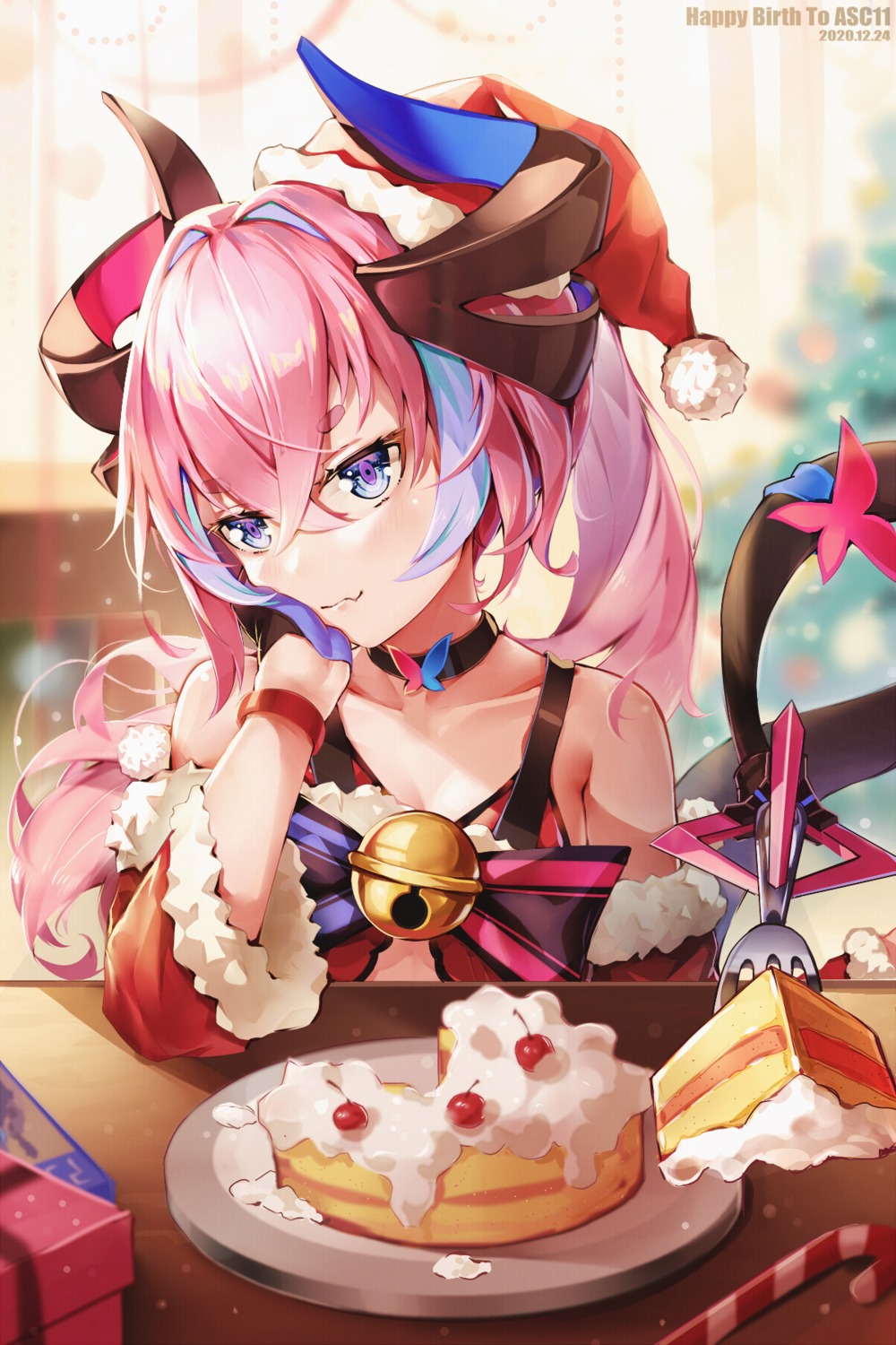 asc11, benghuai_xueyuan, cleavage, honkai_impact, horns, rozaliya_olenyeva, tail