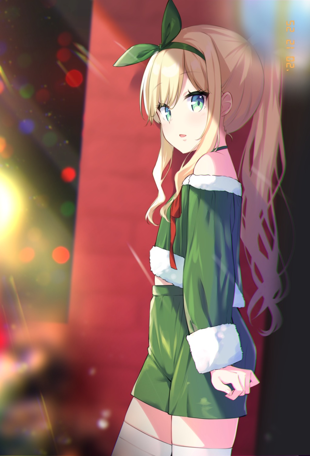 christmas, isurugi_mio, mimura_zaja, mm!, thighhighs