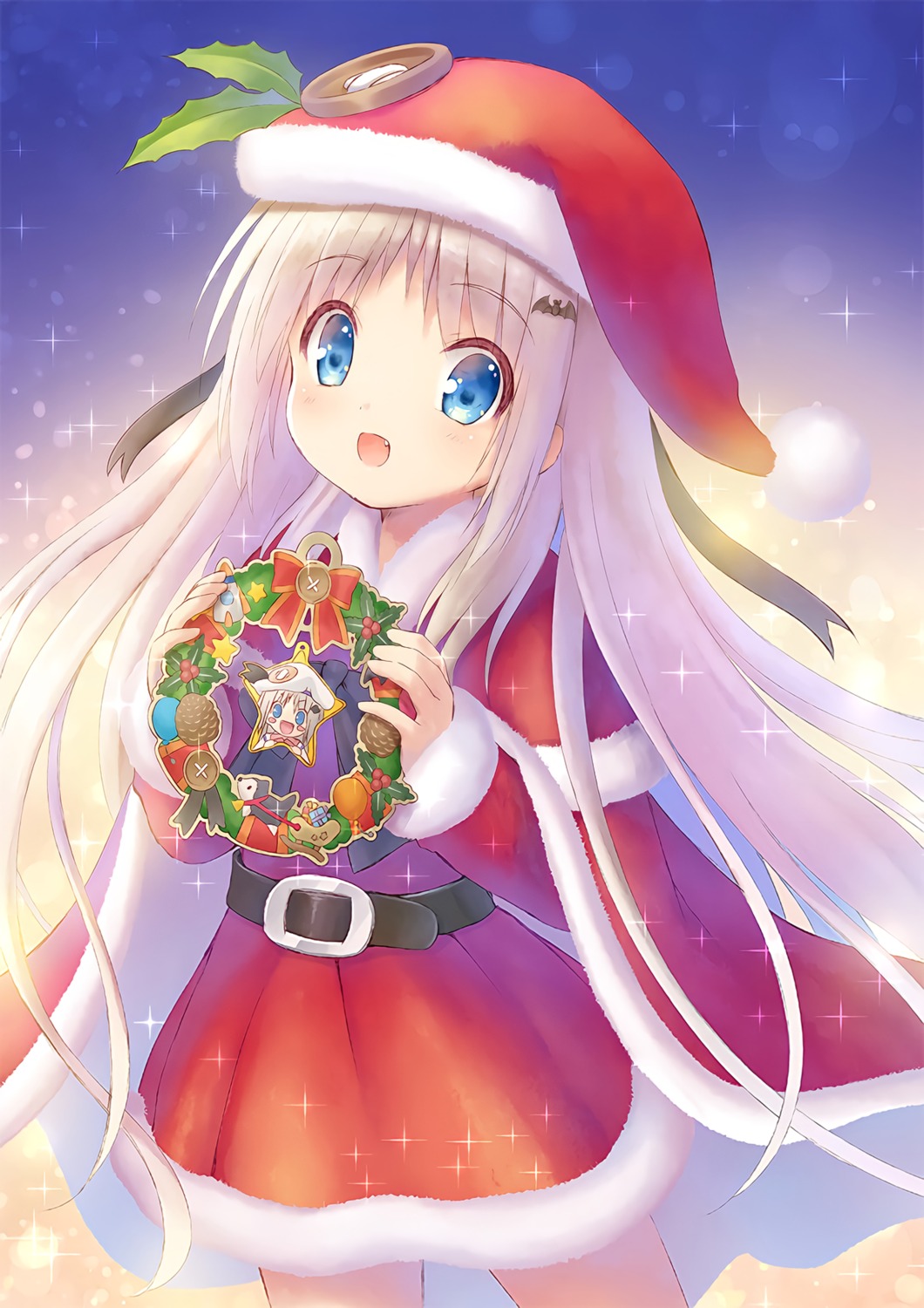 christmas, dress, key, kud_wafter, little_busters!, na-ga, noumi_kudryavka